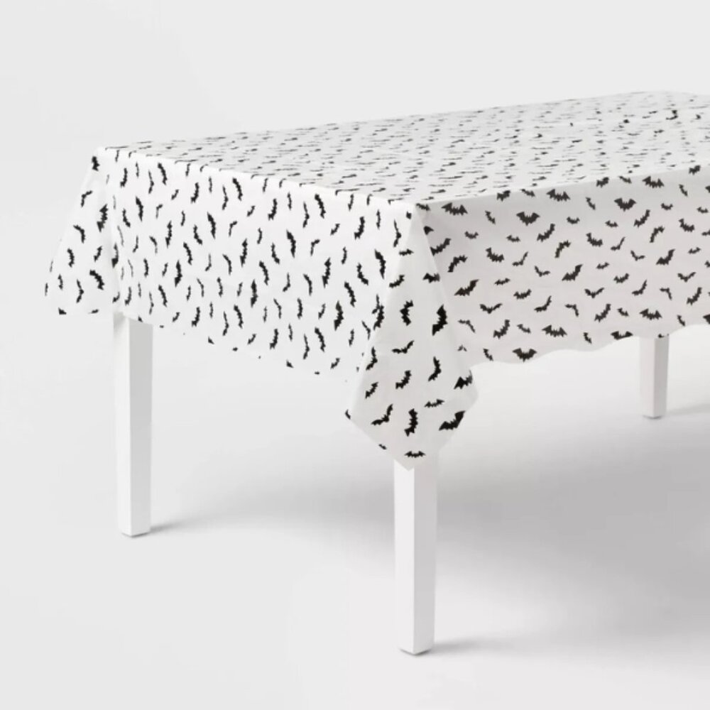 Halloween 1ct Bat Table Cover - Spritz 52 5/32 in x 108 in Tip Photo Backdrop